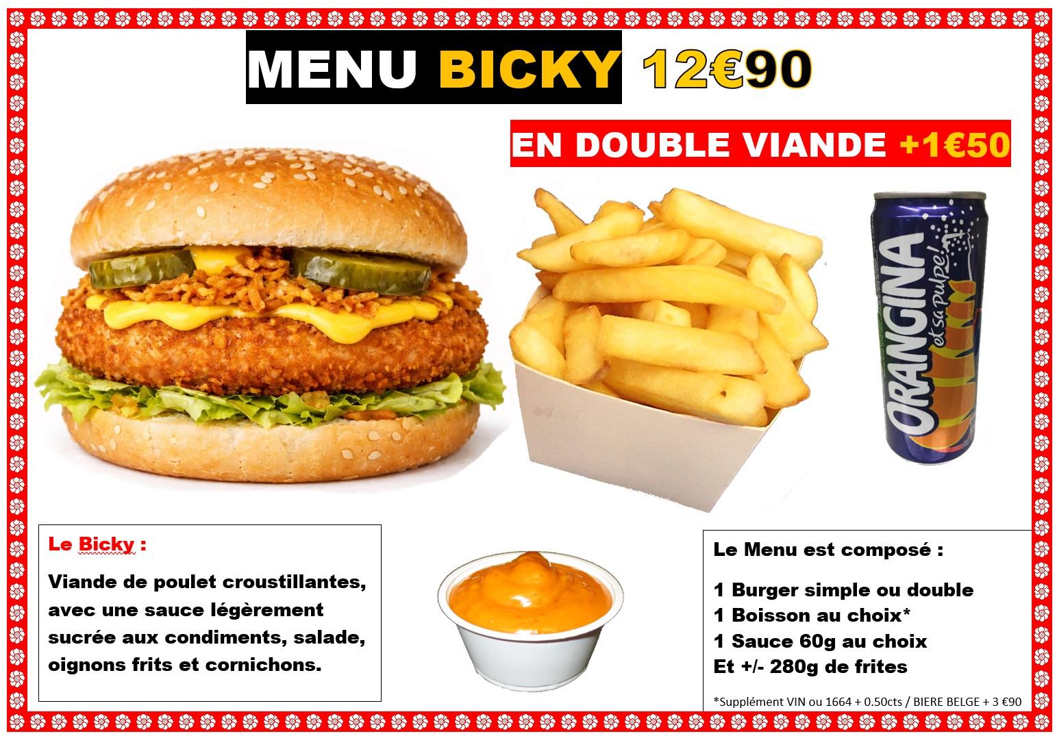 Menu bicky