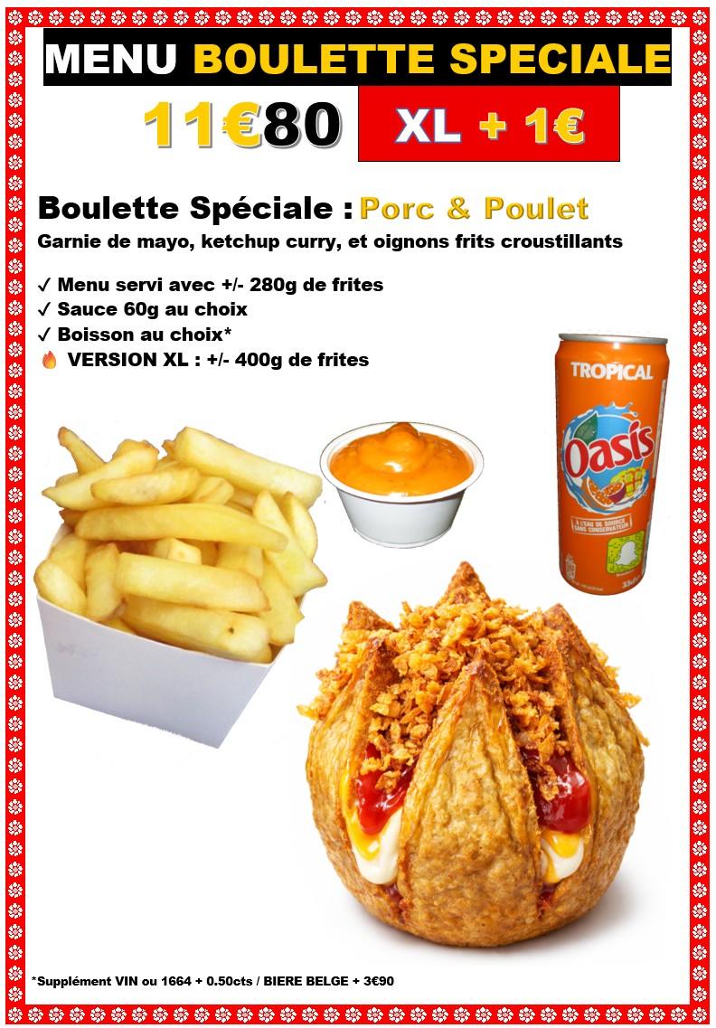Menu boulette speciale