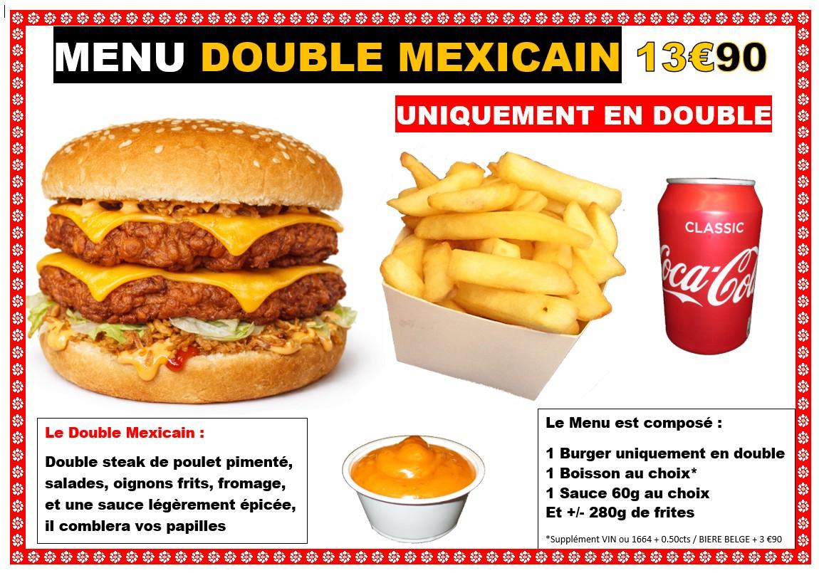 Menu double mexicain