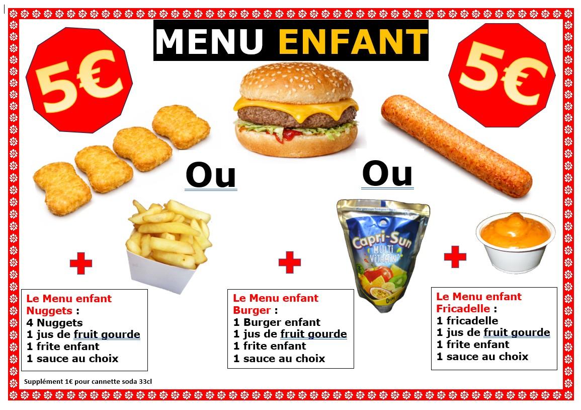 Menu enfant