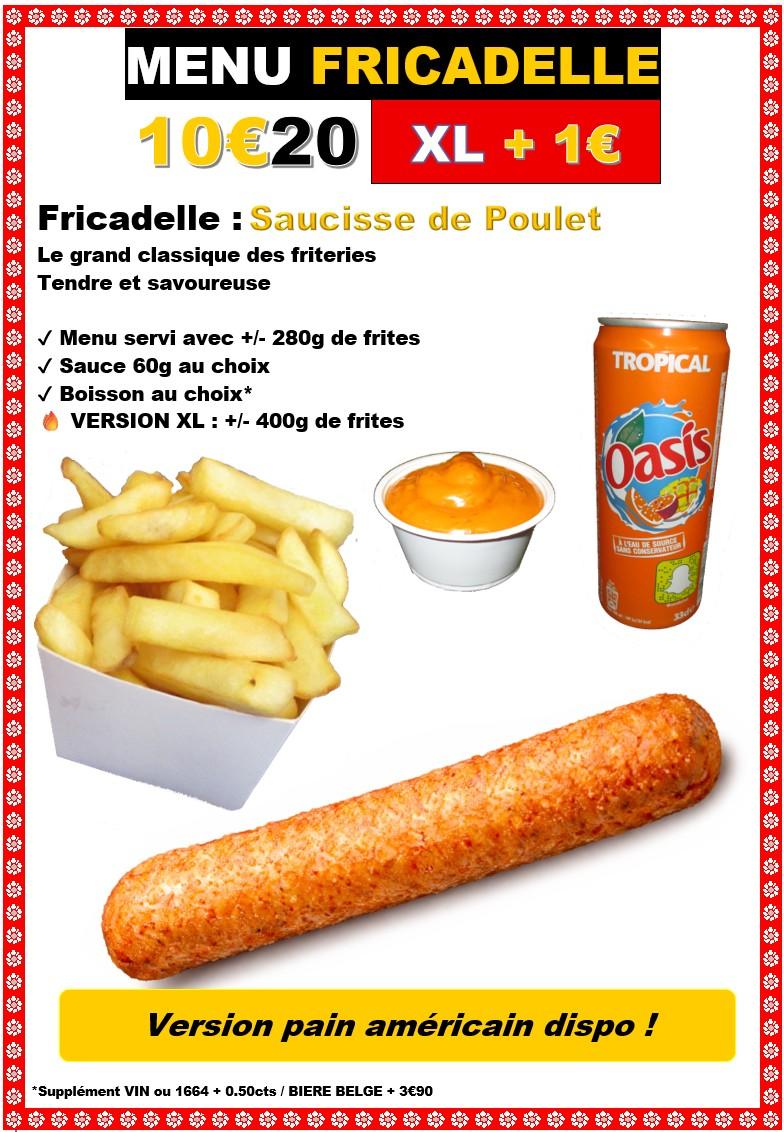 Menu fricadelle