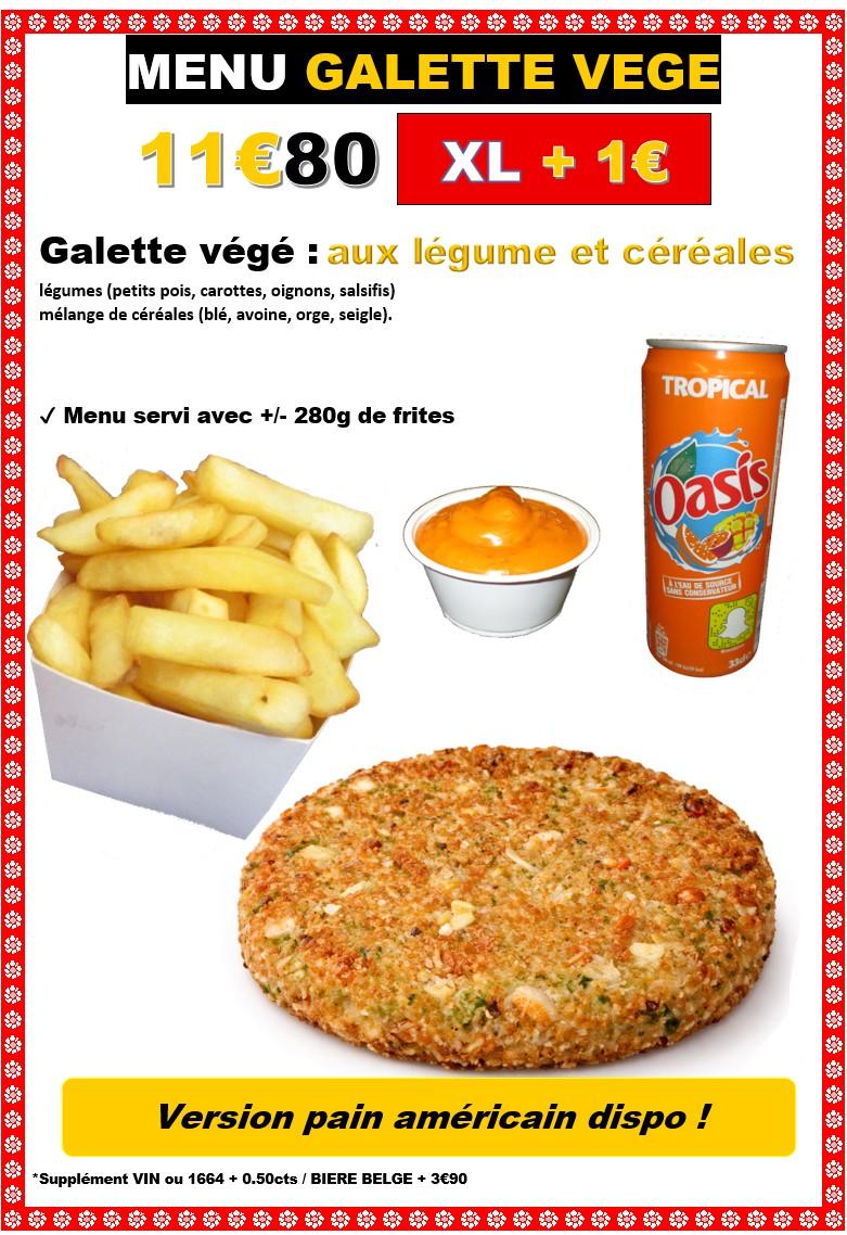 Menu galette vege