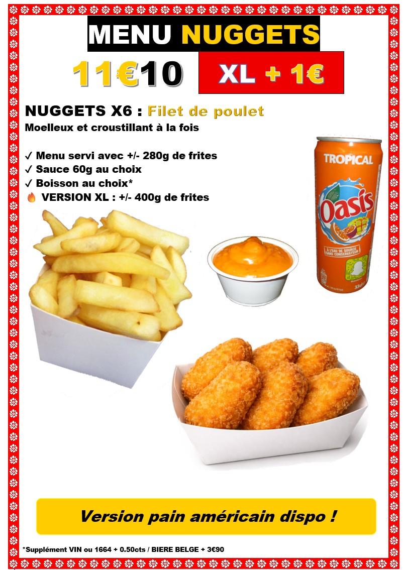 Menu nuggets