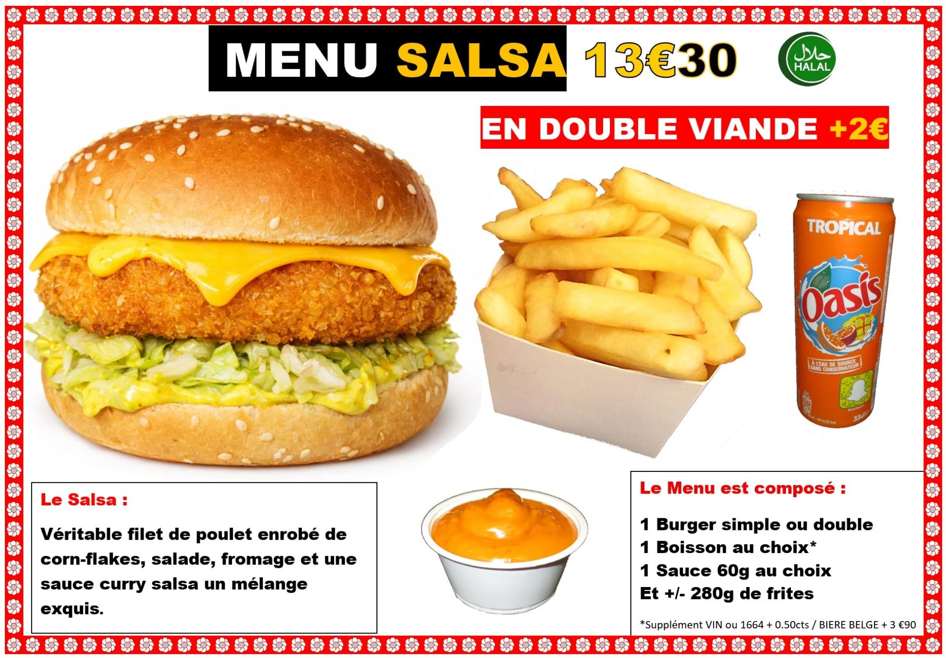 Menu salsa 2026
